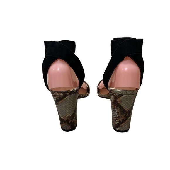 Vince Camuto Women's Size 8 Citriana Open Toe Sandal Ankle Strap Snake Print - Picture 5 of 10